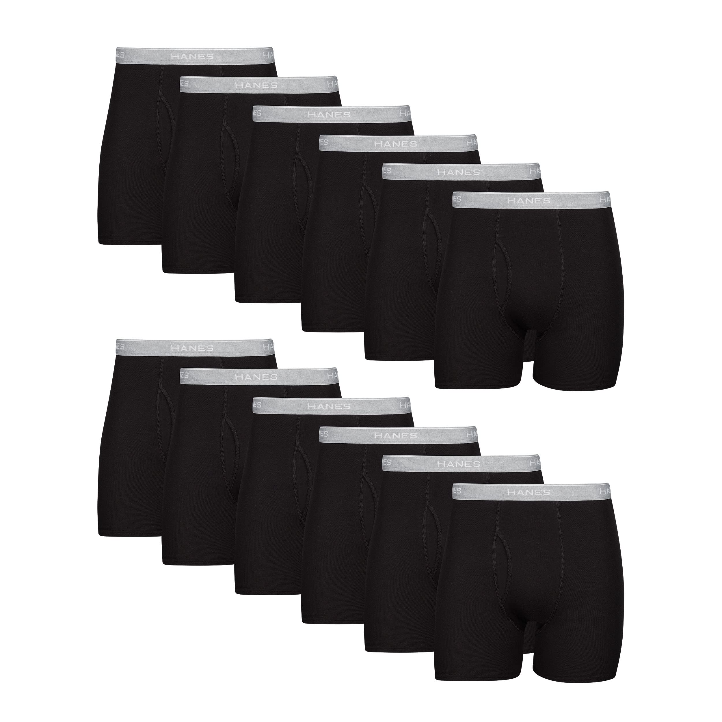 Hanes Men's Boxer Briefs Pack - Cool & Breathable