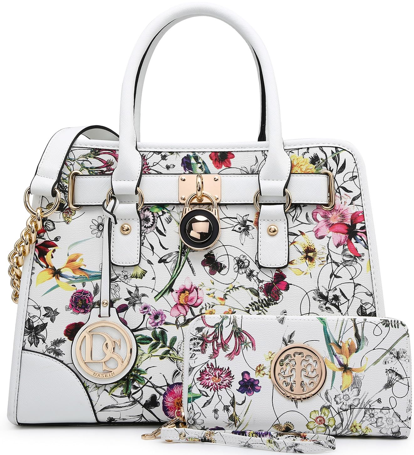 Dasein Women’s 2pcs Satchel & Shoulder Bag Set