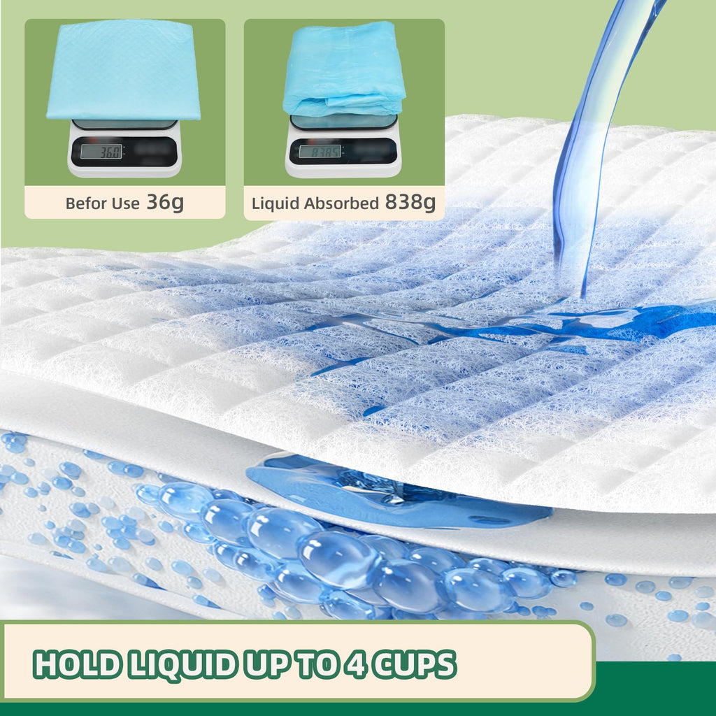 Puppy Pee Pro Pads - 100 Count Super Absorbent Set - Pet Supplies by Handbags Specialist Headquarter | Available at Handbags Specialist Headquarter