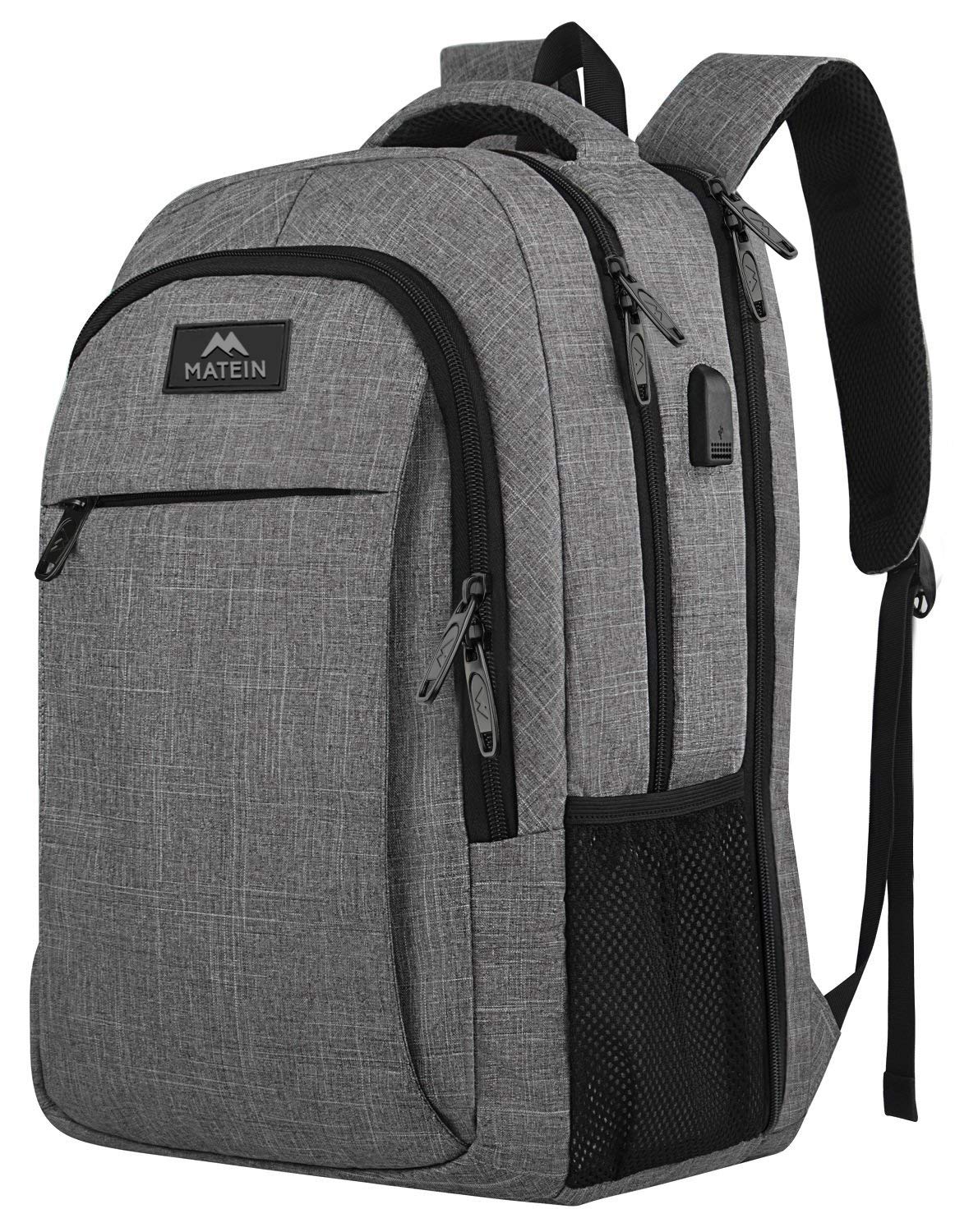 MATEIN SleekGuard Laptop Backpack with USB Port - Backpack Bags by Handbags Specialist Headquarter | Available at Handbags Specialist Headquarter
