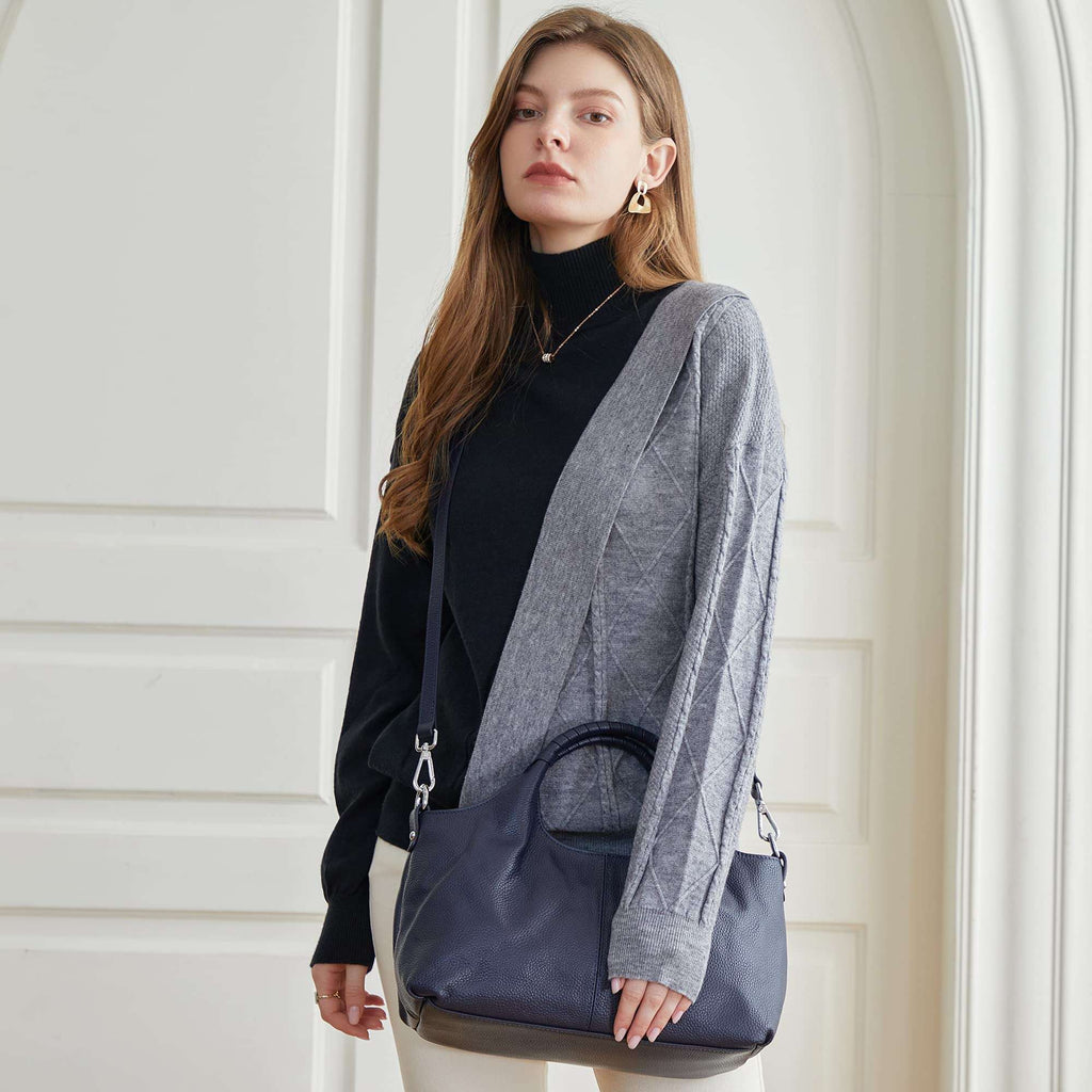 Iswee Luxe Leather Women's Medium Shoulder Tote - Handbags by Handbags Specialist Headquarter | Available at Handbags Specialist Headquarter