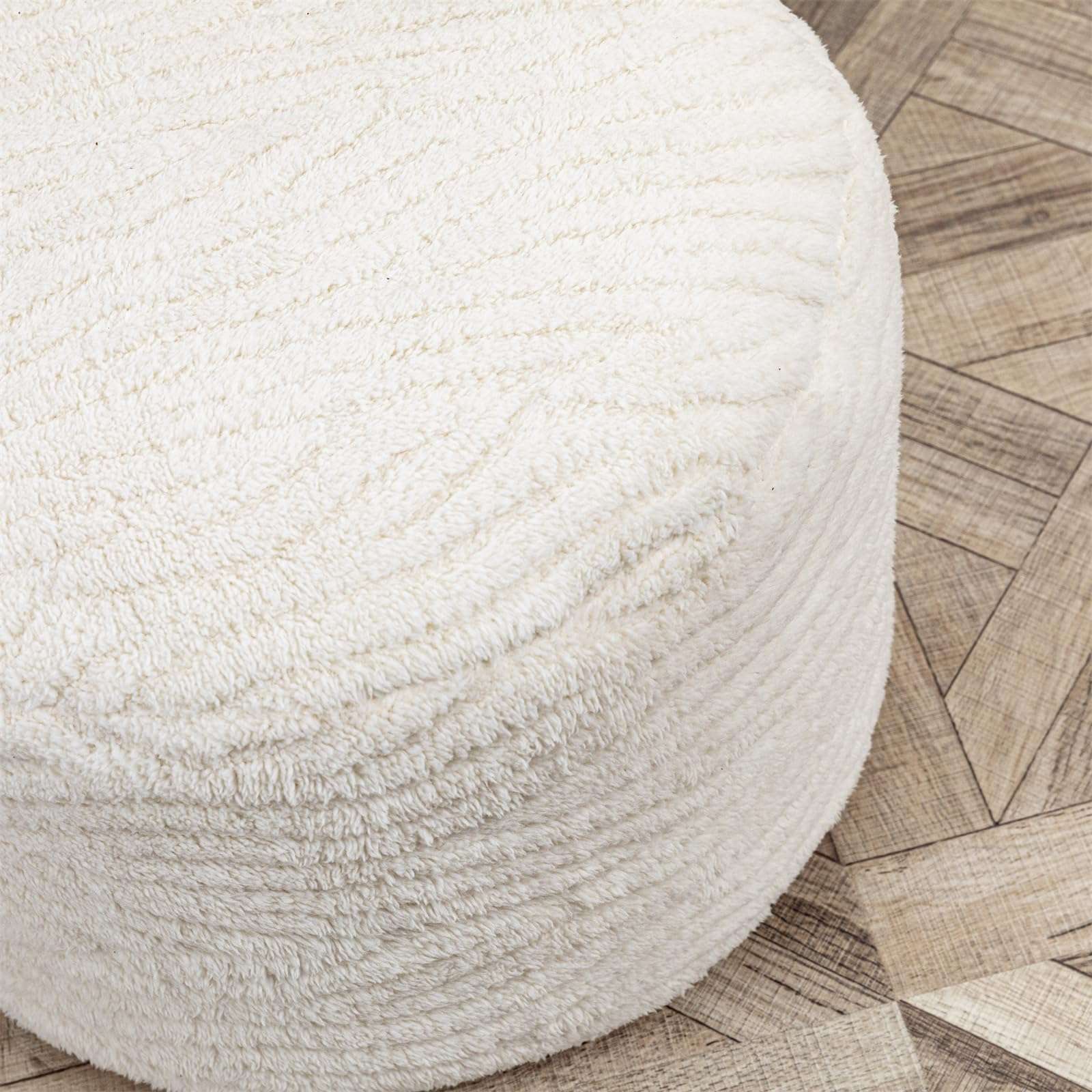 VersaPouf: Unstuffed Ottoman & Foot Rest Cover - Decor by Handbags Specialist Headquarter | Available at Handbags Specialist Headquarter