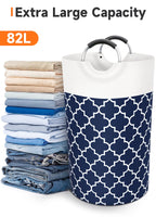 Collapsible Hamper Bag - Grey - Laundry Baskets by Handbags Specialist Headquarter | Available at Handbags Specialist Headquarter