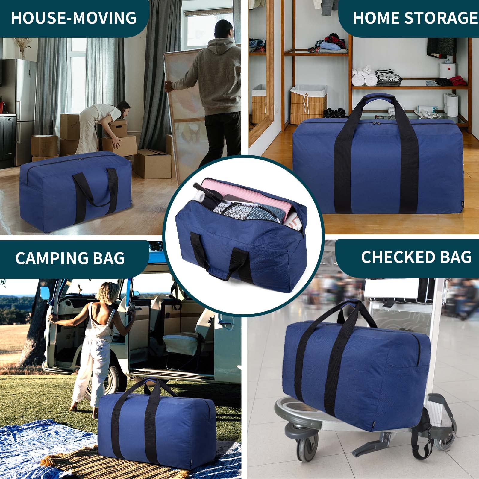 VoyagerMax 100L Travel Duffel - Foldable & Durable