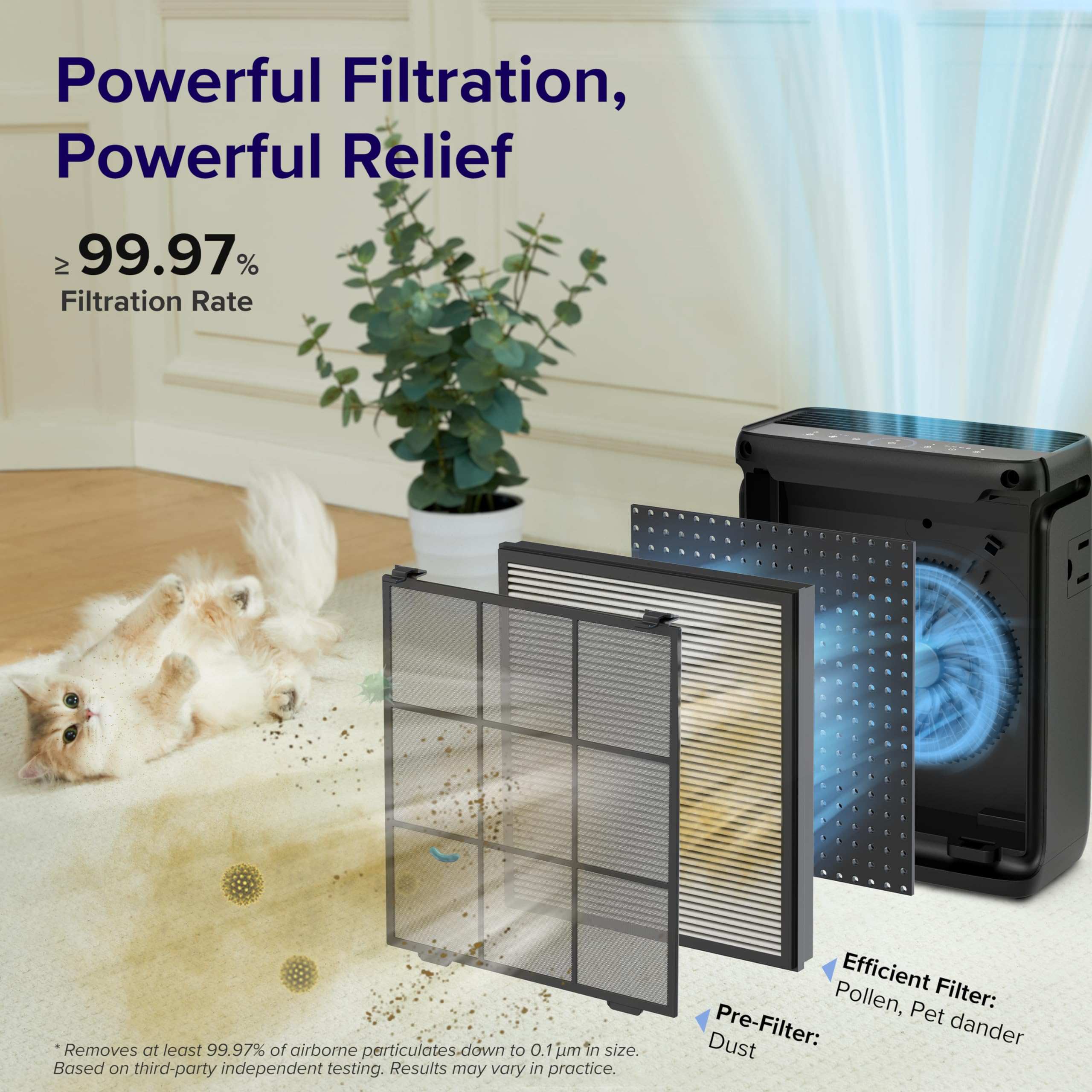 LEVOIT Vital 100S-P Smart Air Purifier 1074Ft² - Decor by Handbags Specialist Headquarter | Available at Handbags Specialist Headquarter