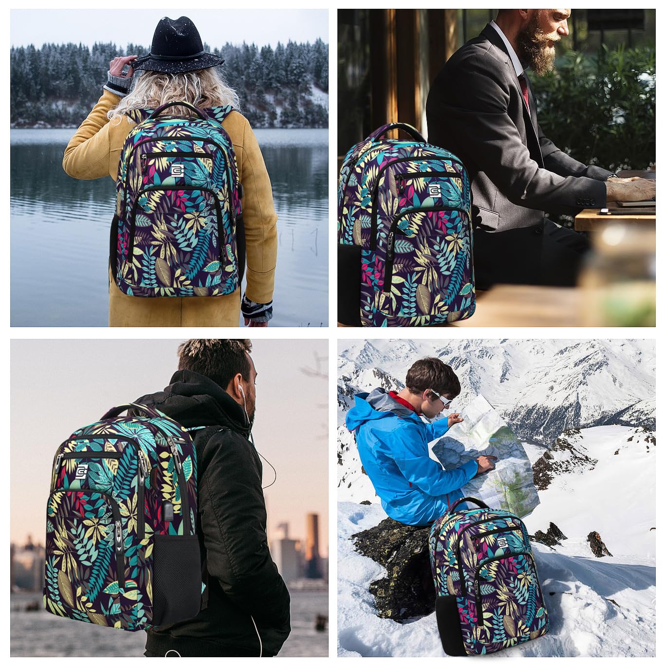 SecureSlim Laptop Backpack with USB & Water Resistance - Backpack Bags by Handbags Specialist Headquarter | Available at Handbags Specialist Headquarter