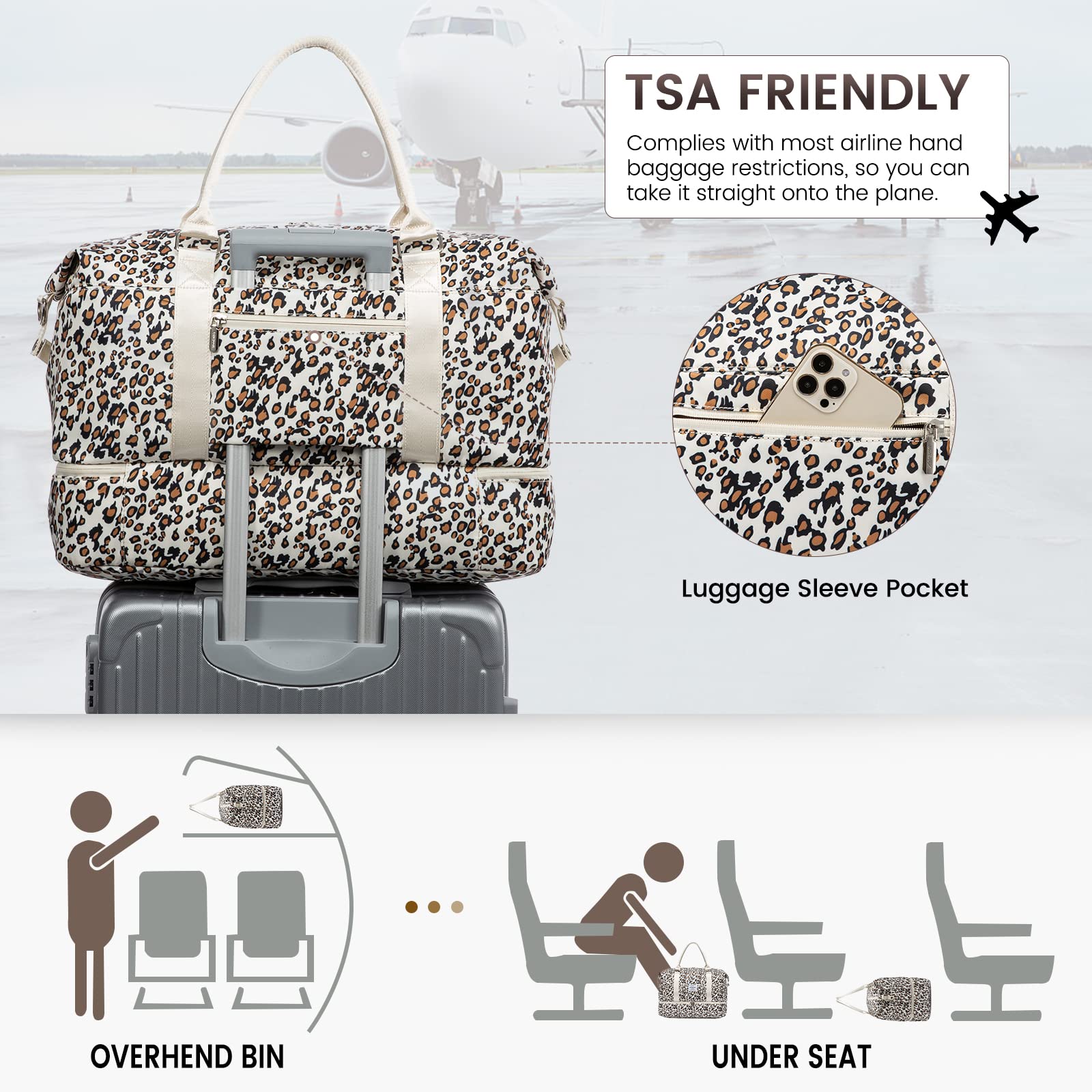 LOVEVOOK All-in-One Duffle: Travel & Gym Ready - Luggage Travel Bags by Handbags Specialist Headquarter | Available at Handbags Specialist Headquarter