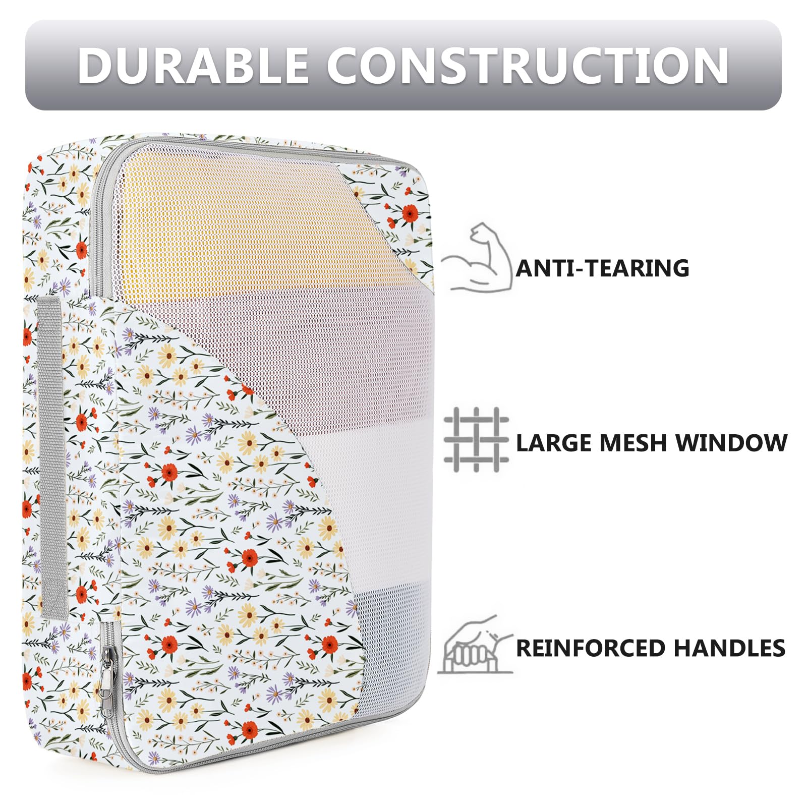 OlarHike Travel Cube Set - Cream Organizer & Gifts -  by Handbags Specialist Headquarter | Available at Handbags Specialist Headquarter