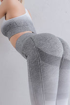 Gradient High Waist Sports Leggings - Leggings by Trendsi | Available at Handbags Specialist Headquarter