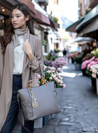 MKF Collection Vegan Leather Tote & Wallet Set