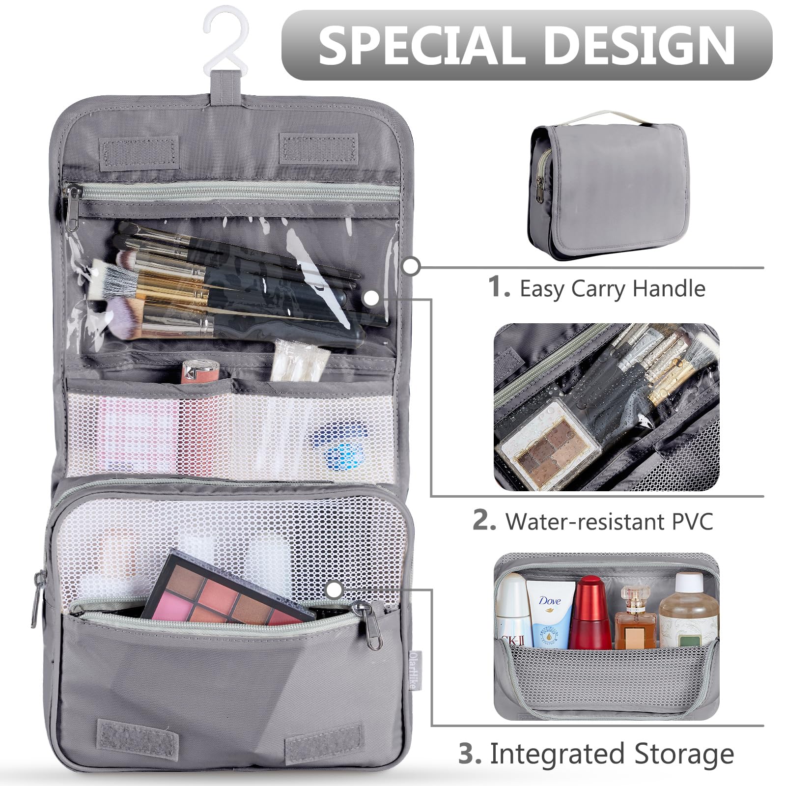 OlarHike Travel Cube Set - Cream Organizer & Gifts -  by Handbags Specialist Headquarter | Available at Handbags Specialist Headquarter