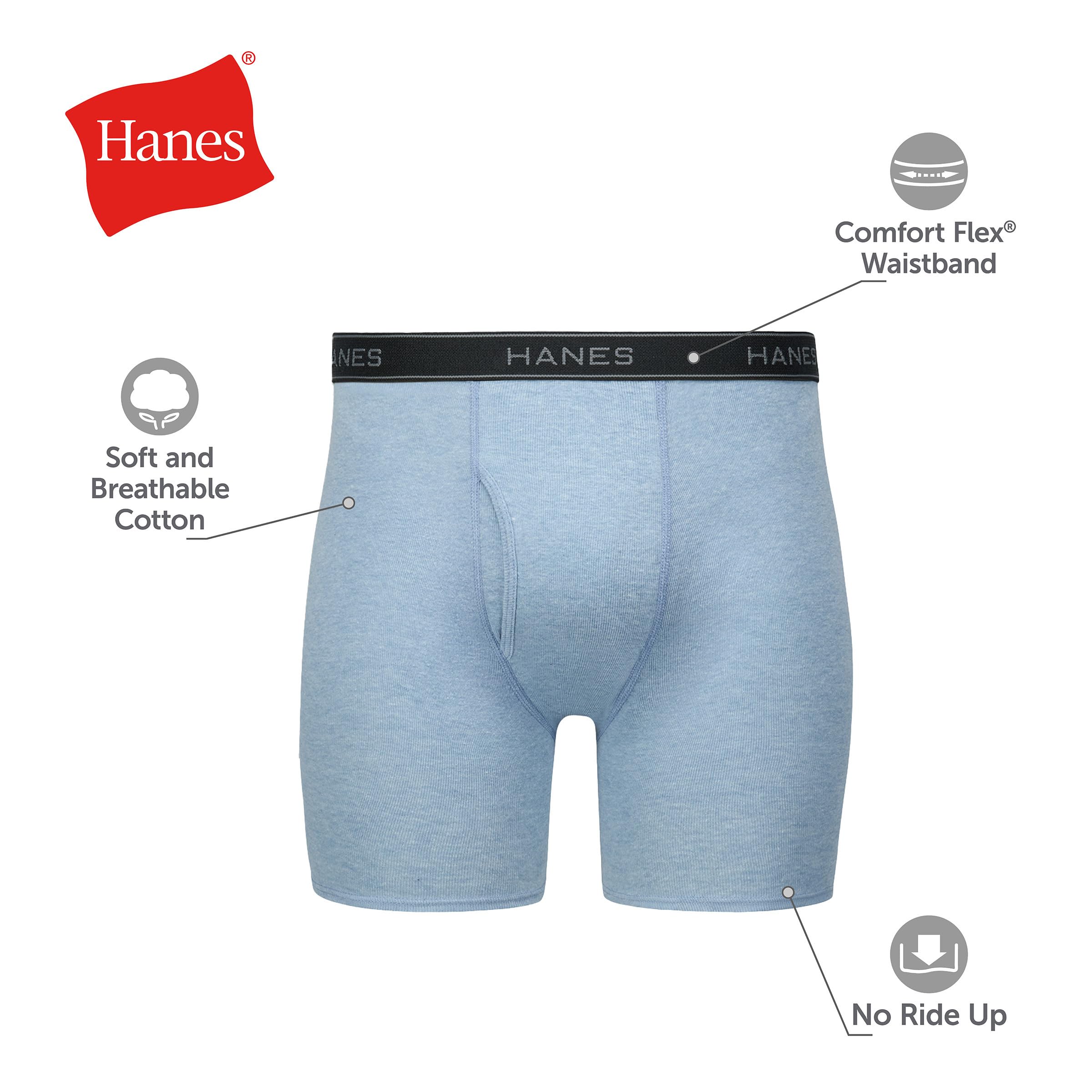 Hanes Men's Boxer Briefs Pack - Cool & Breathable