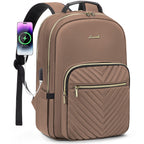 Chic Leather Laptop Backpack for Women - LoveVook - Backpack Bags by Handbags Specialist Headquarter | Available at Handbags Specialist Headquarter