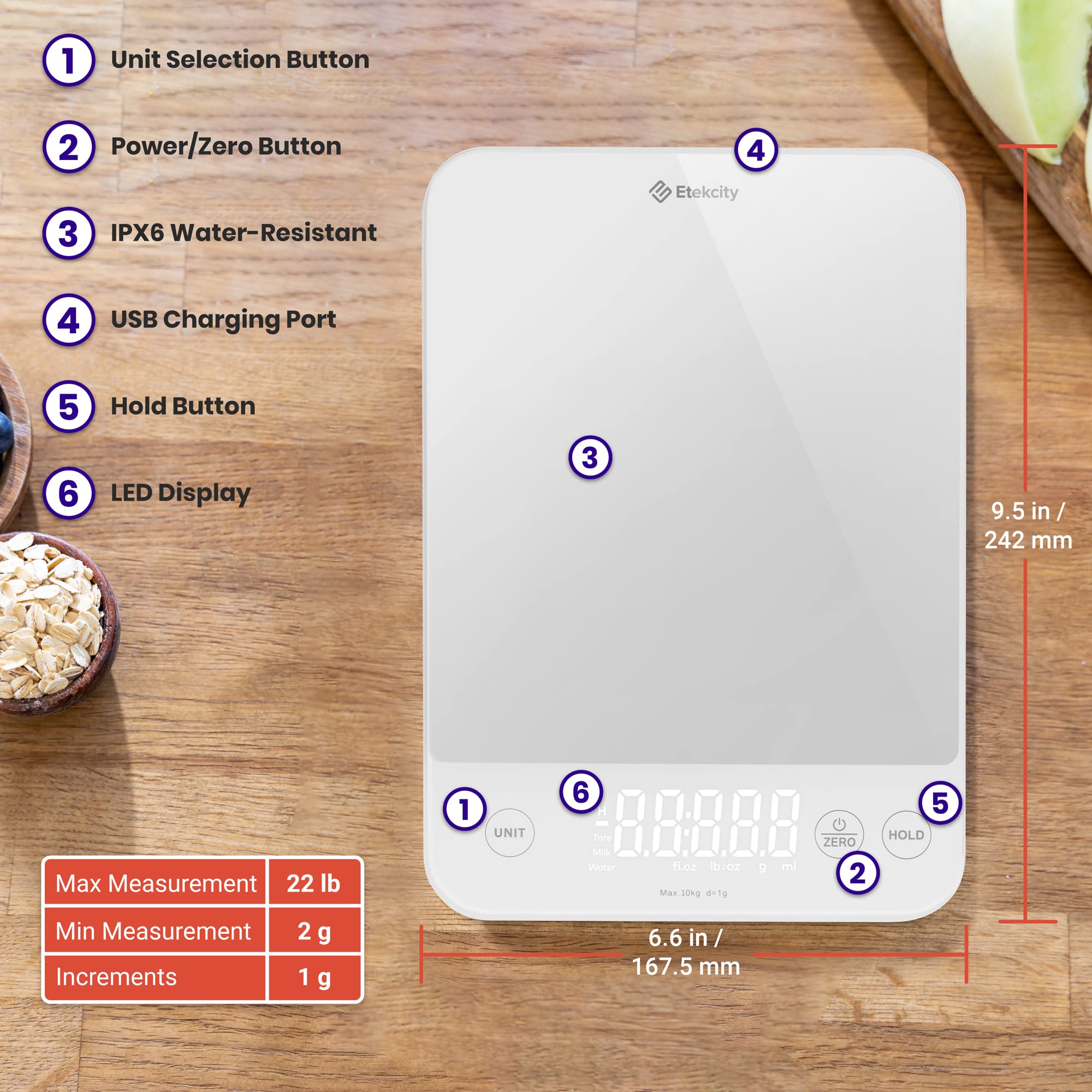 Etekcity Precision Scale: Grams & Ounces Master - Home & Kitchen by Handbags Specialist Headquarter | Available at Handbags Specialist Headquarter