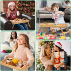 Artmeer Bamboo Foldable Bed & Laptop Tray - 2 Pack - Decor by Handbags Specialist Headquarter | Available at Handbags Specialist Headquarter