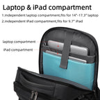 DUSLANG Travel Laptop Backpack with USB Port - Black - Backpack Bags by Handbags Specialist Headquarter | Available at Handbags Specialist Headquarter