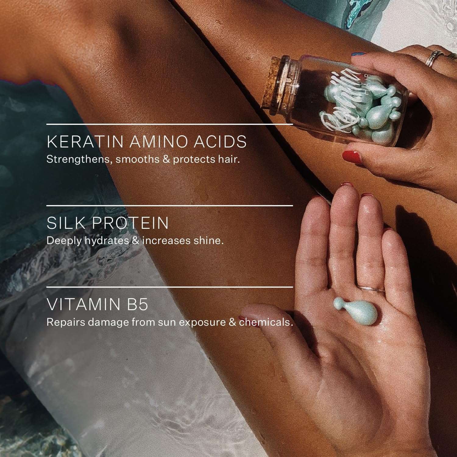 FrizzFix Serum: Keratin-Silk-Vitamin B5 - Health & Household by Handbags Specialist Headquarter | Available at Handbags Specialist Headquarter