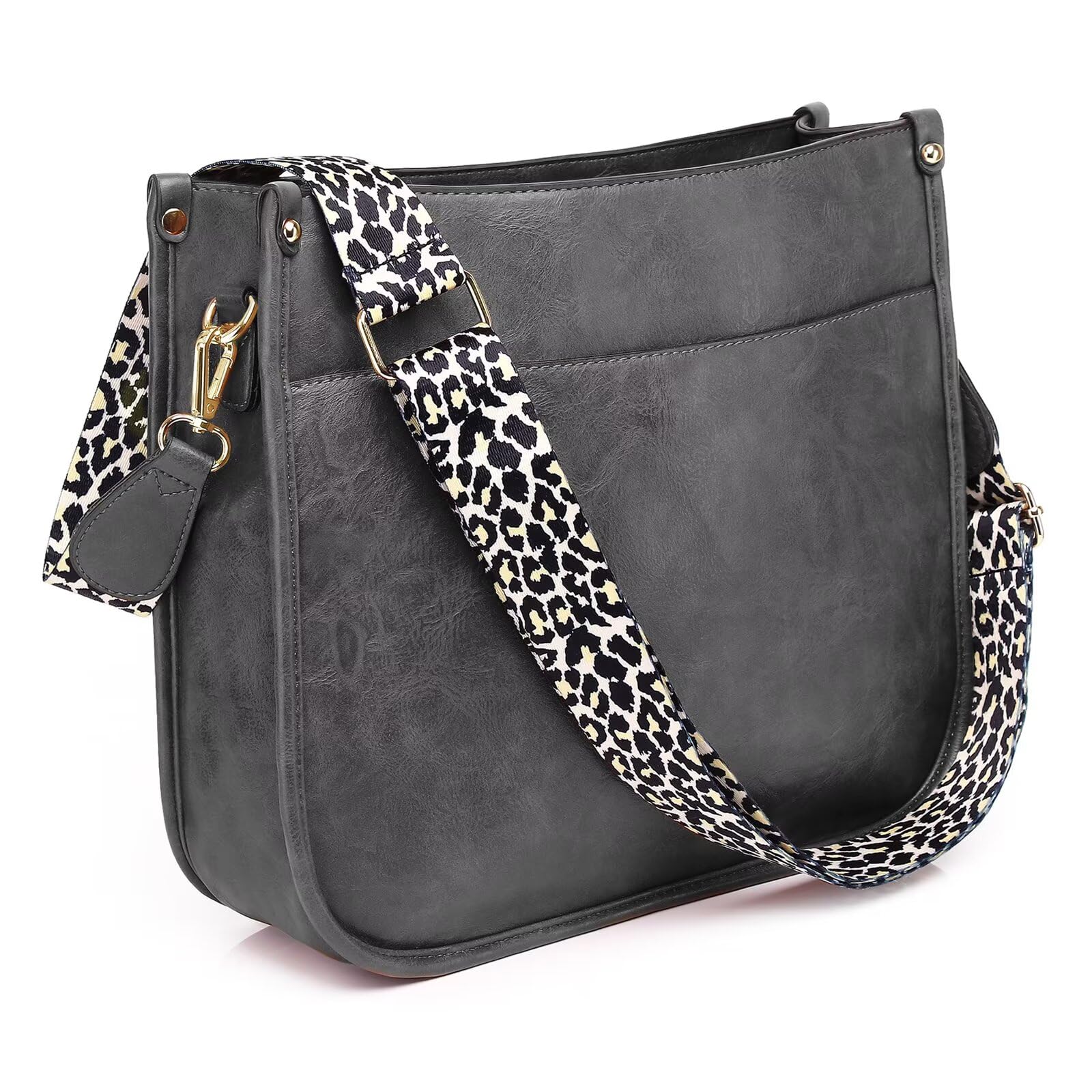 AUYOCO Chic Vegan Leather Crossbody Bag with Strap -  by Handbags Specialist Headquarter | Available at Handbags Specialist Headquarter