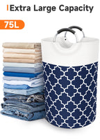 Collapsible Hamper Bag - Grey - Laundry Baskets by Handbags Specialist Headquarter | Available at Handbags Specialist Headquarter