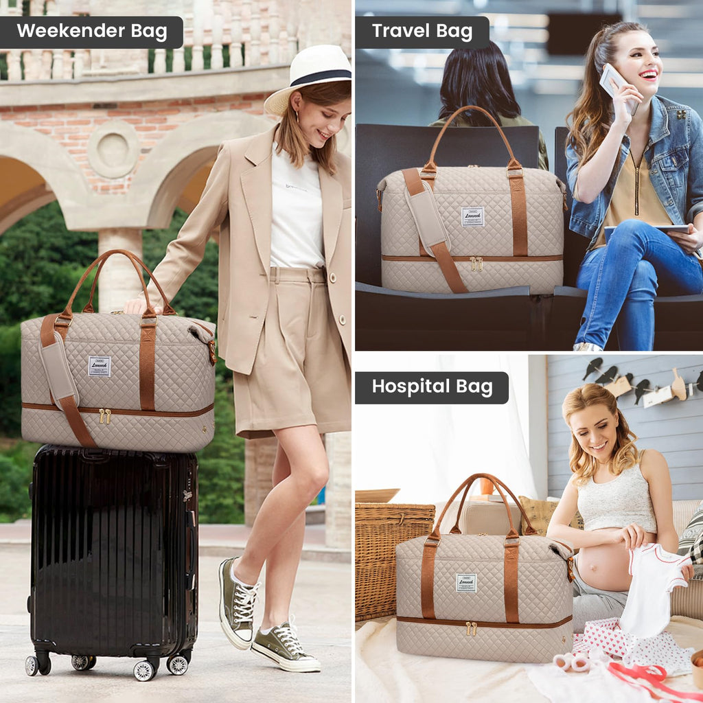 LOVEVOOK All-in-One Duffle: Travel & Gym Ready - Luggage Travel Bags by Handbags Specialist Headquarter | Available at Handbags Specialist Headquarter