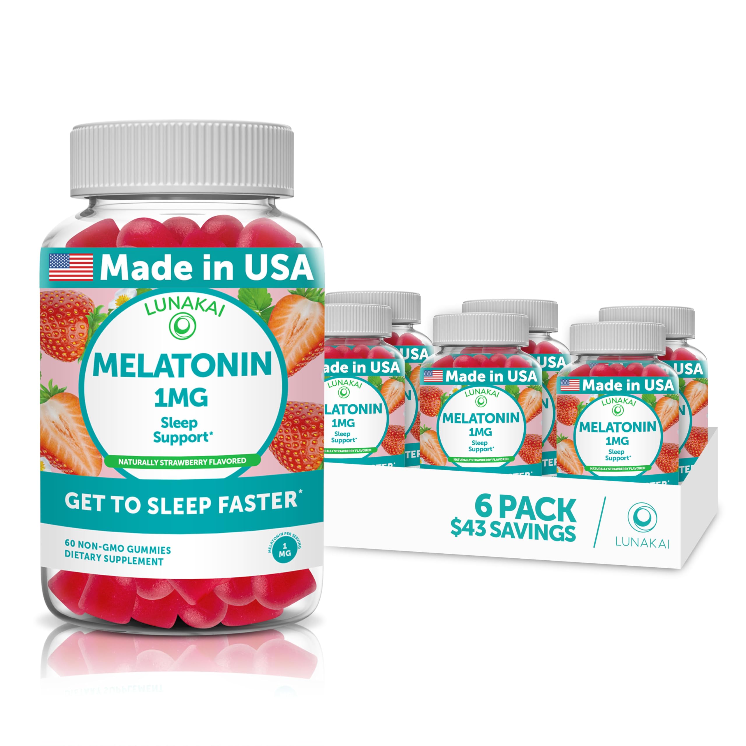 Lunakai Low-Dose Melatonin Gummies for Restful Sleep - Health Care by Handbags Specialist Headquarter | Available at Handbags Specialist Headquarter
