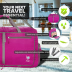 Bago 60L Foldable Travel Duffle Bag with Shoe Compartment