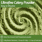Fangkic Fresh Celery Juice Powder - 20 oz Natural Mix - Health Care by Handbags Specialist Headquarter | Available at Handbags Specialist Headquarter