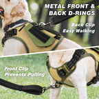 GuardianGrip Tactical Dog Vest - Large, Reflective, Green -  by Handbags Specialist Headquarter | Available at Handbags Specialist Headquarter