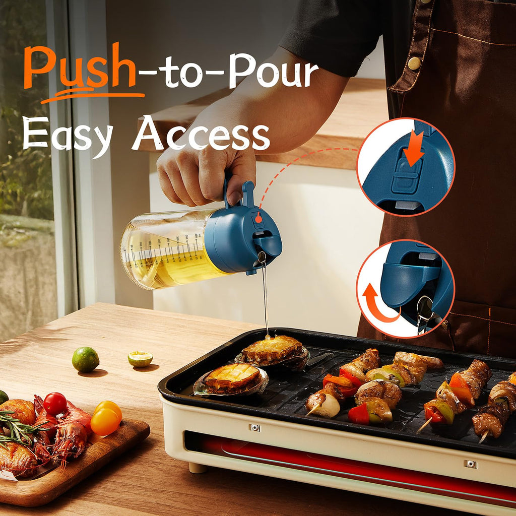 SprayMaster Duo: 16oz Olive Oil Dispenser - Black -  by Handbags Specialist Headquarter | Available at Handbags Specialist Headquarter