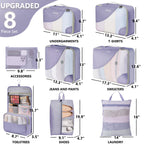 OlarHike Travel Cube Set - Cream Organizer & Gifts -  by Handbags Specialist Headquarter | Available at Handbags Specialist Headquarter