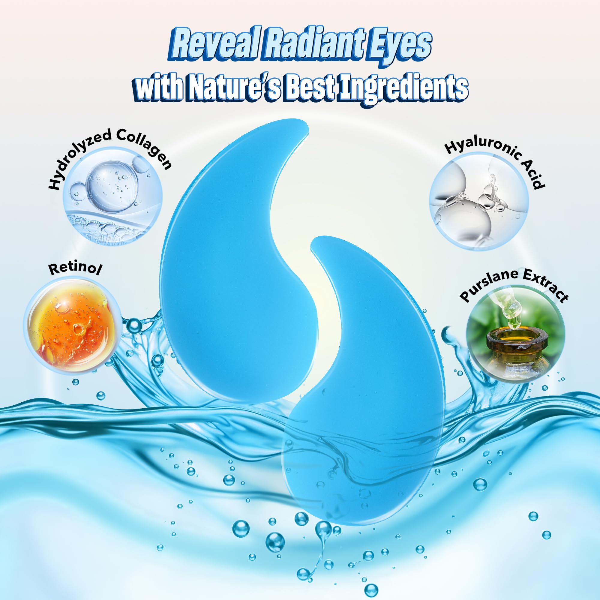 GoldenEye Glow Patches: 60-Pack for Radiant Eyes -  by Handbags Specialist Headquarter | Available at Handbags Specialist Headquarter