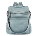 DUO-TONE Luxe Women's Leather Travel Backpack - Backpack Bags by Handbags Specialist Headquarter | Available at Handbags Specialist Headquarter
