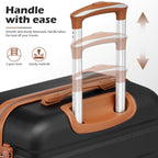 Coolife 3-Piece Hardshell Luggage Set - Navy