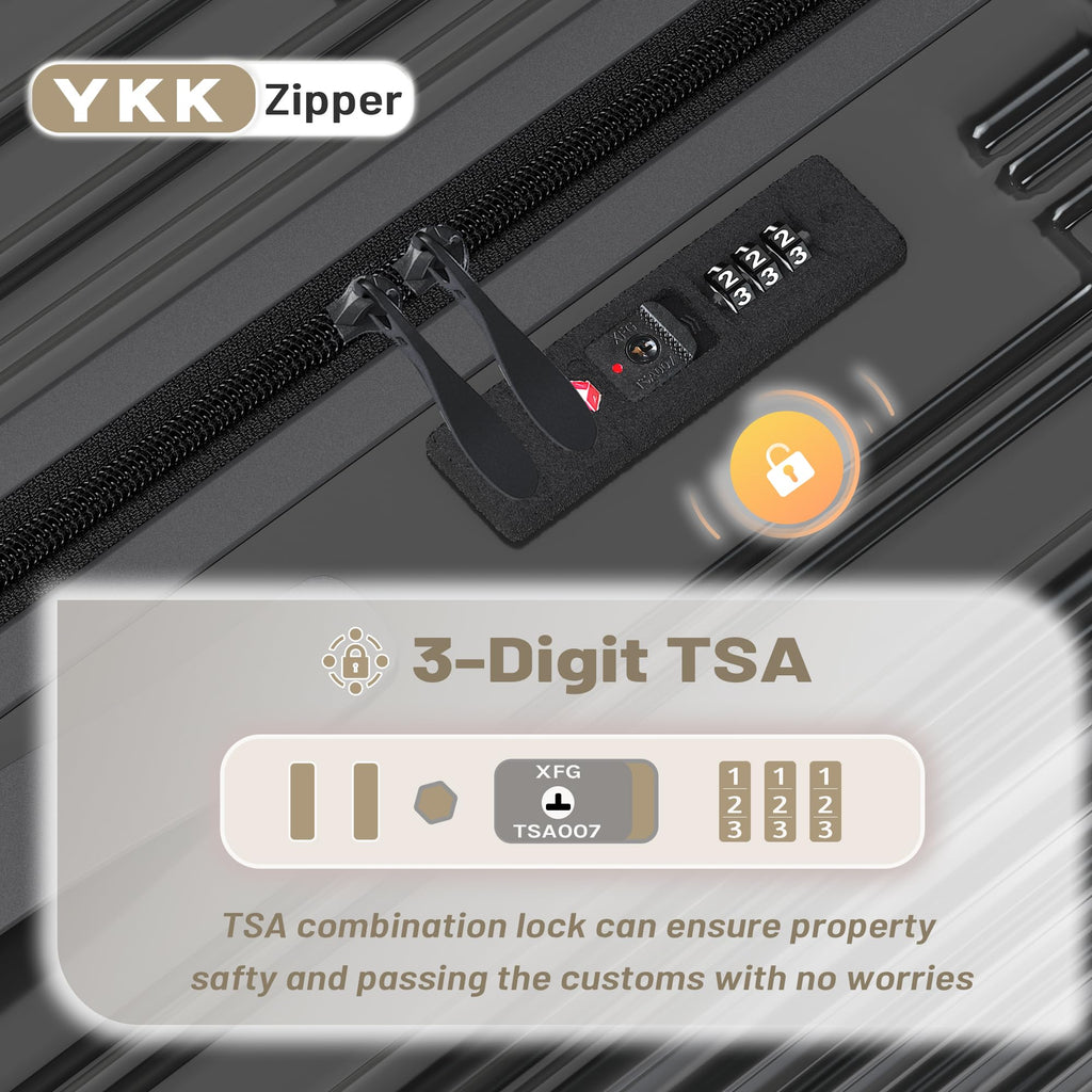 JetGlide 3pc Spinner: Expandable Hardshell Luggage - Travel Sets by Handbags Specialist Headquarter | Available at Handbags Specialist Headquarter