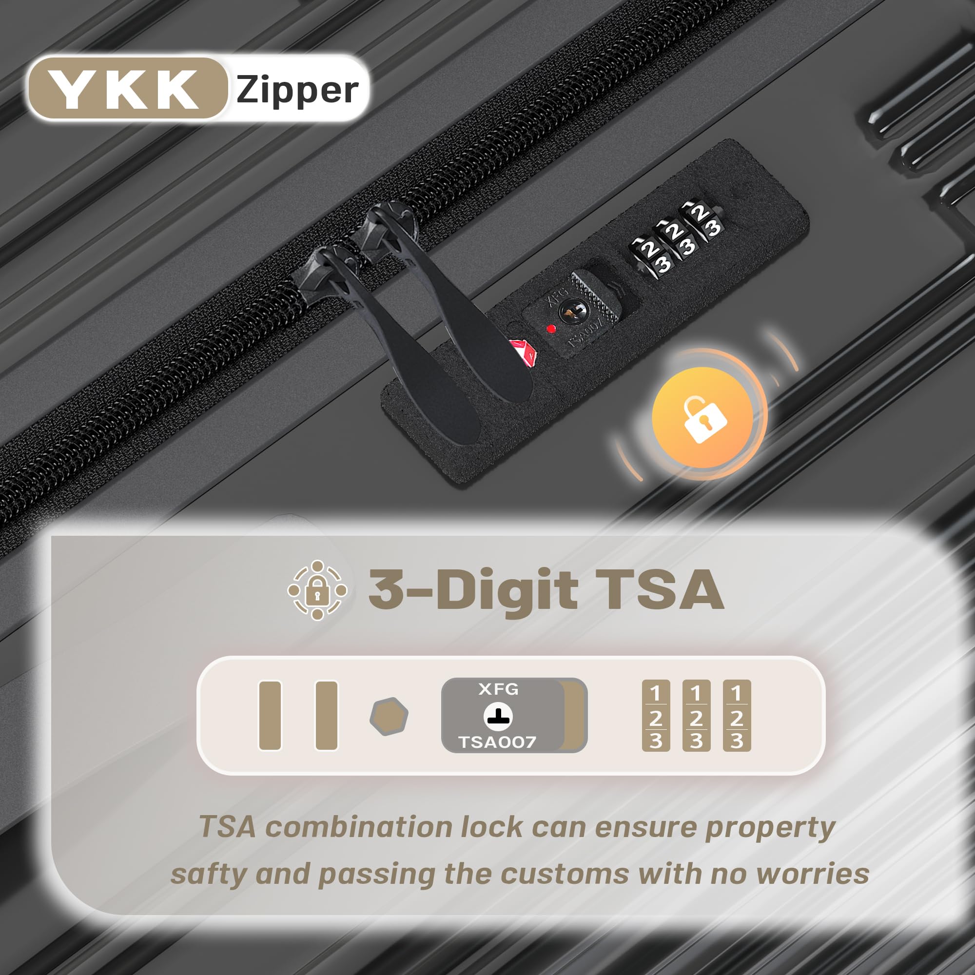 JetGlide 3pc Spinner: Expandable Hardshell Luggage - Travel Sets by Handbags Specialist Headquarter | Available at Handbags Specialist Headquarter