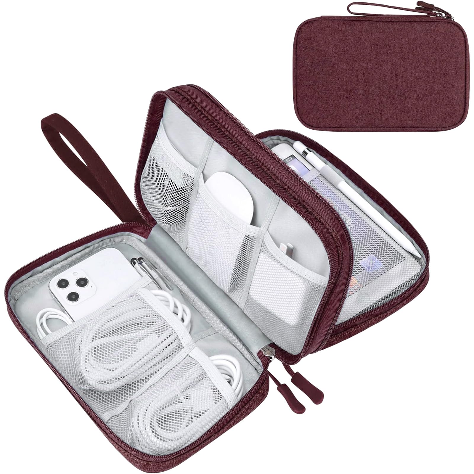 FYY All-in-One Travel Cable Organizer Pouch -  by Handbags Specialist Headquarter | Available at Handbags Specialist Headquarter