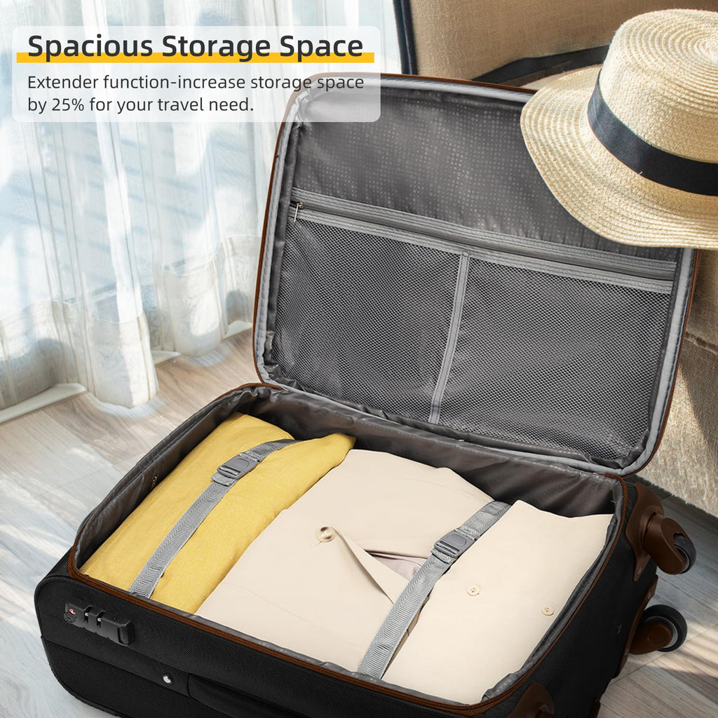 LARVENDER Expandable 5-Piece Spinner Luggage Set -  by Handbags Specialist Headquarter | Available at Handbags Specialist Headquarter