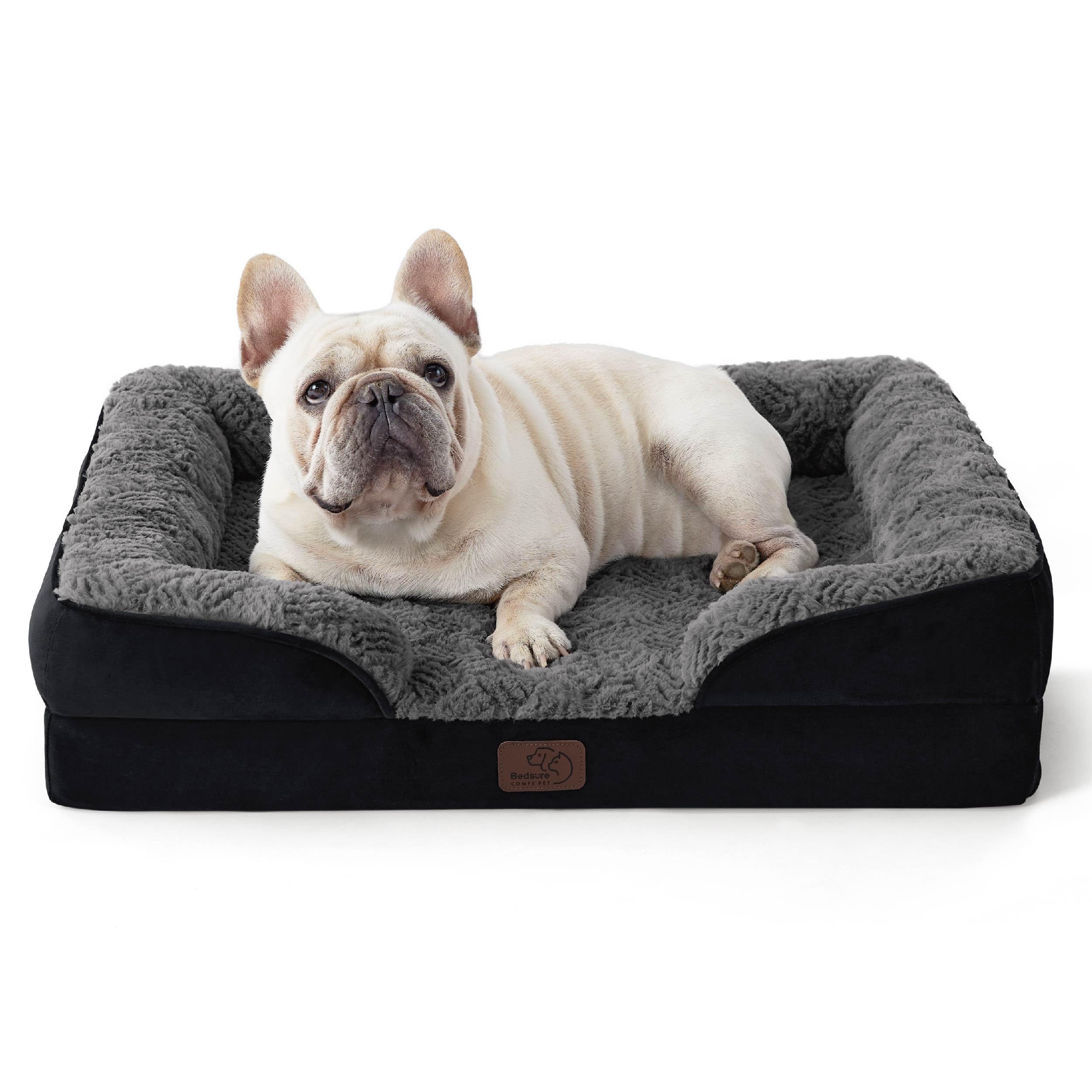 ComfyPaws Orthopedic Washable Dog Sofa - Large, Grey -  by Handbags Specialist Headquarter | Available at Handbags Specialist Headquarter