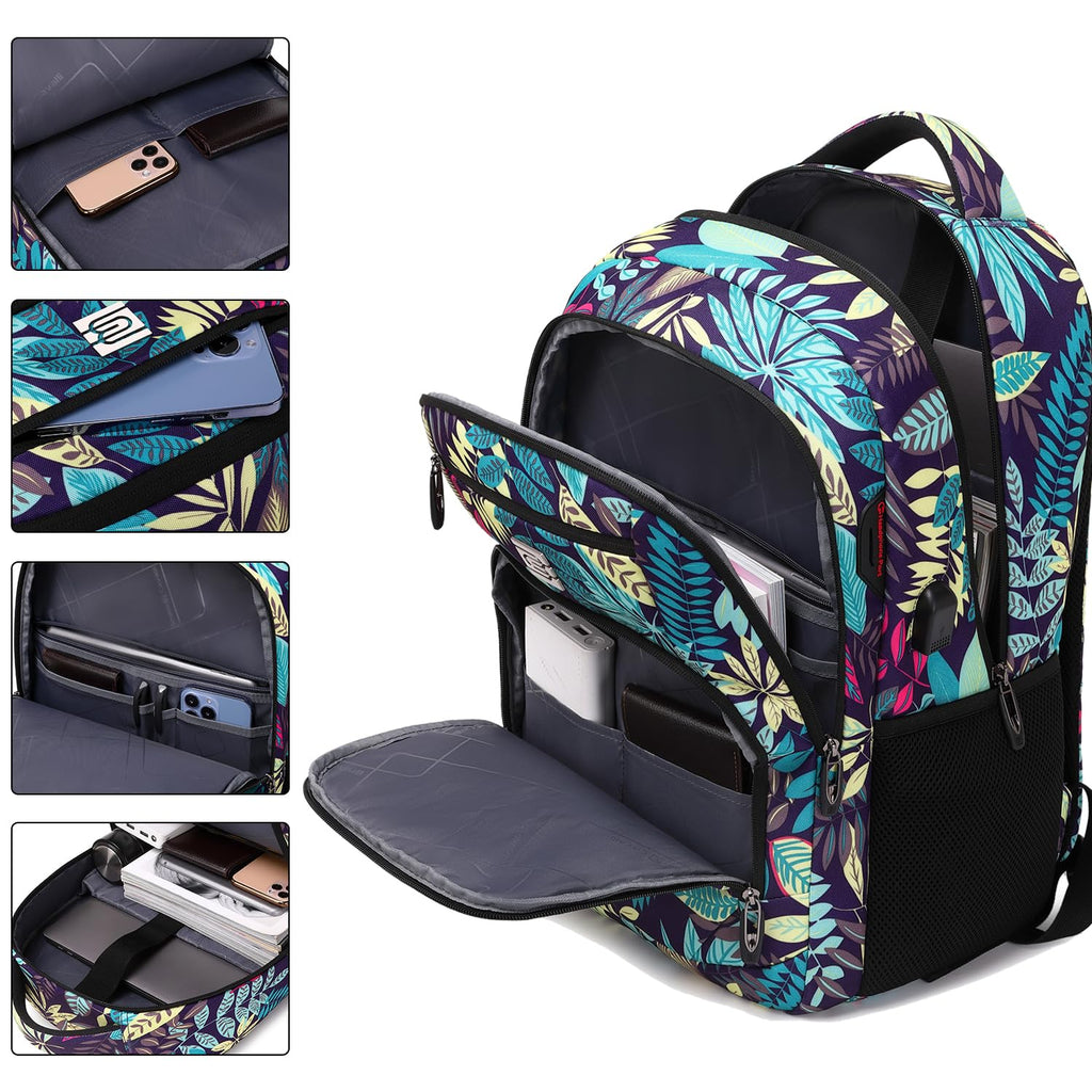 SecureSlim Laptop Backpack with USB & Water Resistance - Backpack Bags by Handbags Specialist Headquarter | Available at Handbags Specialist Headquarter