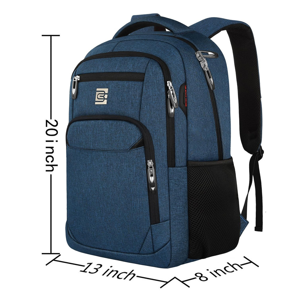 Volher Anti-Theft USB Laptop Backpack - Rose Red
