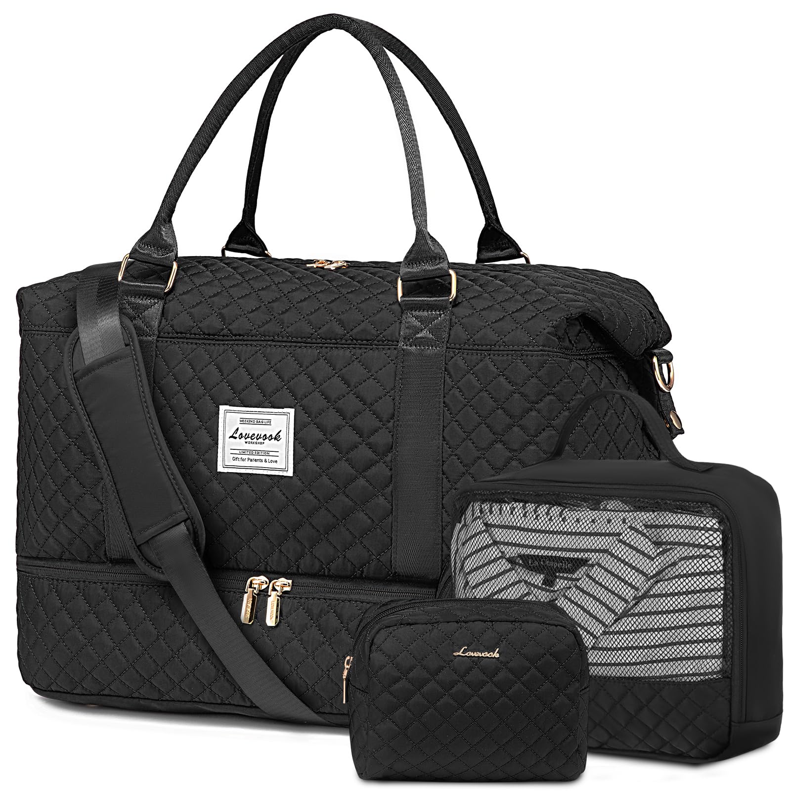 LOVEVOOK All-in-One Duffle: Travel & Gym Ready - Luggage Travel Bags by Handbags Specialist Headquarter | Available at Handbags Specialist Headquarter