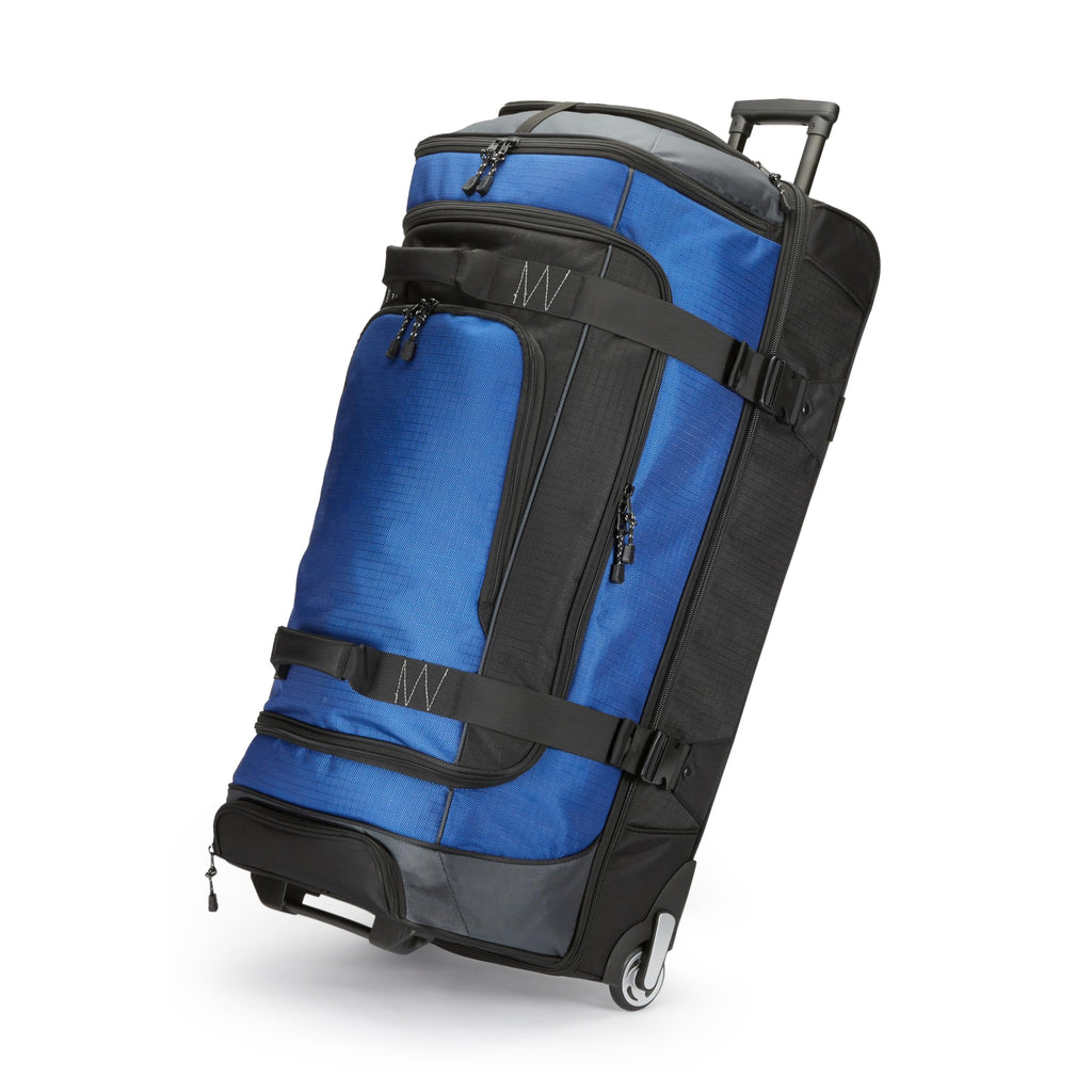 Amazon Basics 35 Large Rolling Duffle Bag, Blue -  by Handbags Specialist Headquarter | Available at Handbags Specialist Headquarter