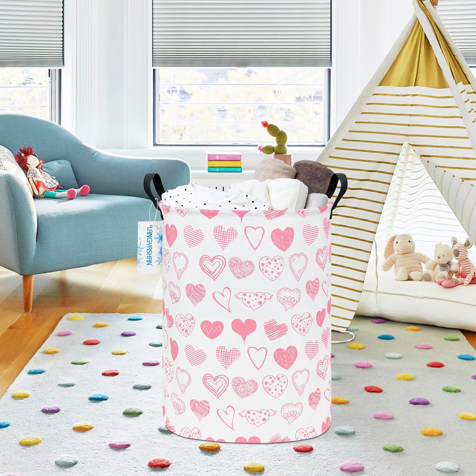 Collapsible Canvas Hamper by LANGYASHAN - Laundry Baskets by Handbags Specialist Headquarter | Available at Handbags Specialist Headquarter