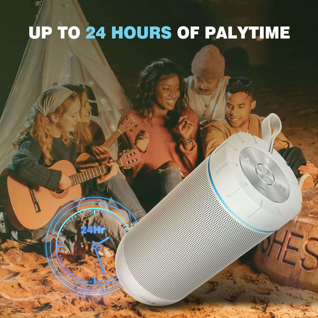 Comiso 360° Waterproof Bluetooth Speaker, 24H Playtime - Decor by Handbags Specialist Headquarter | Available at Handbags Specialist Headquarter