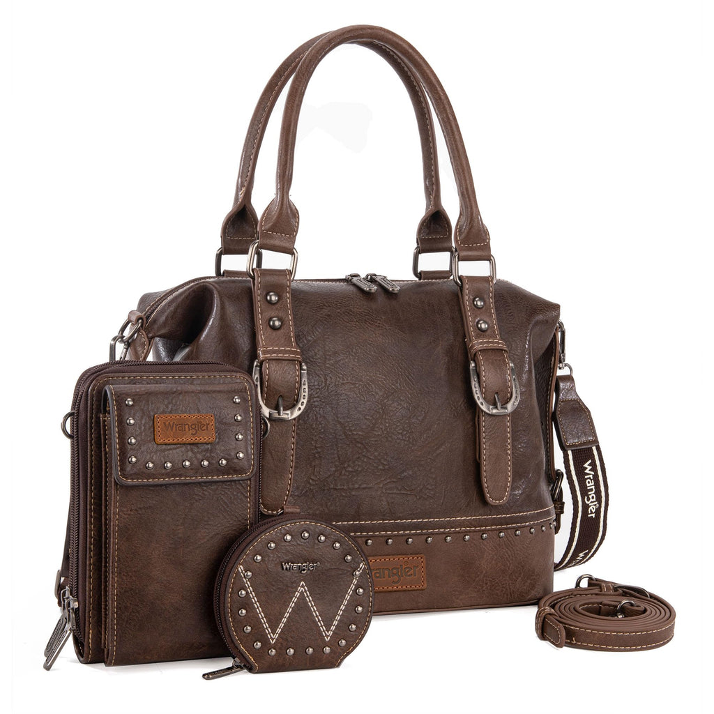 Wrangler Women's Trio: Satchel, Phone Bag & Coin Purse