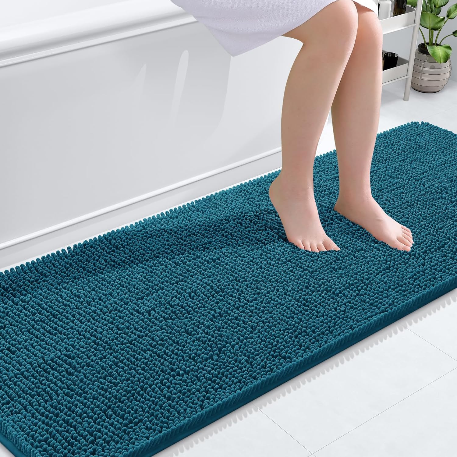OLANLY Luxe Chenille Bath Mat - Quick Dry & Soft - Decor by Handbags Specialist Headquarter | Available at Handbags Specialist Headquarter