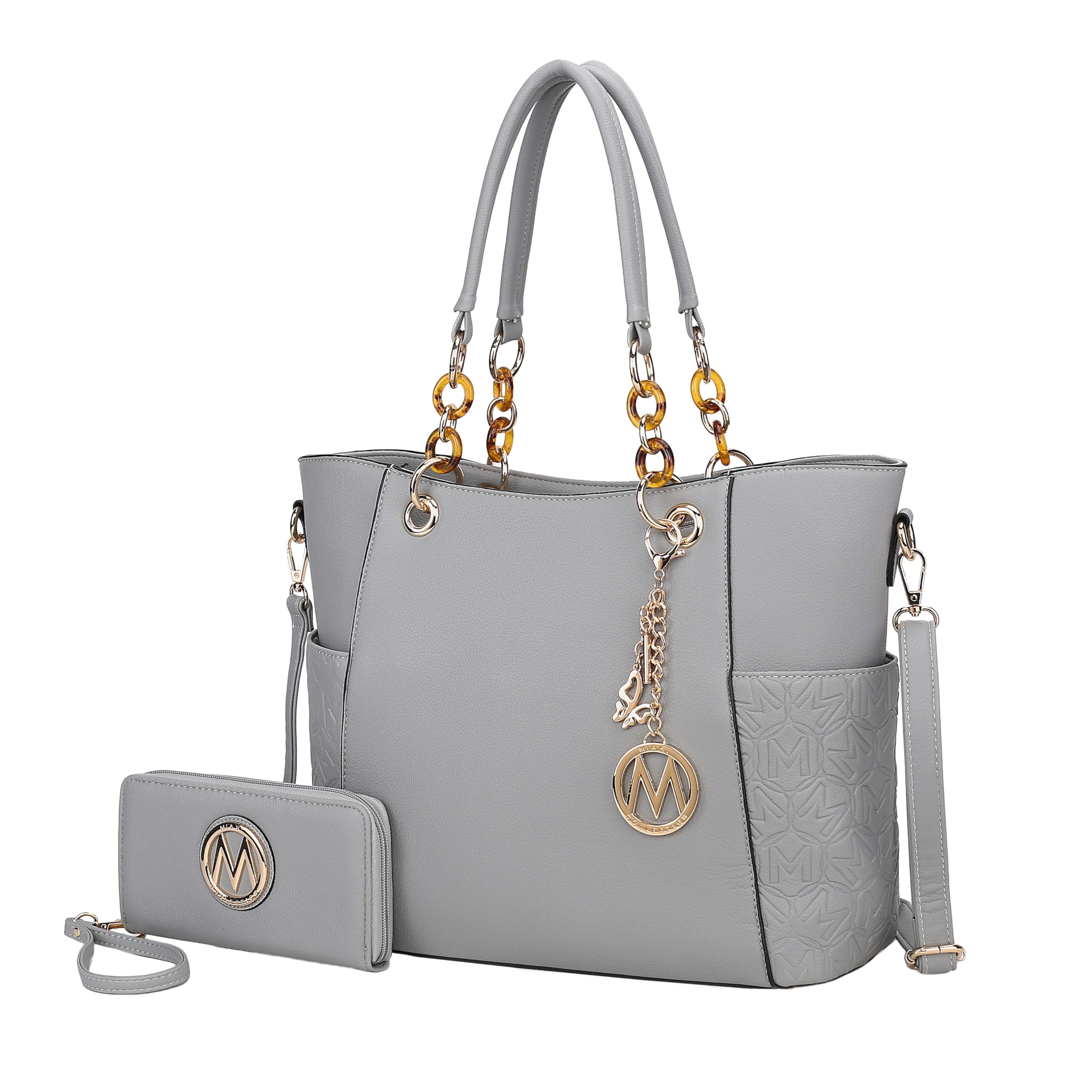 MKF Collection Vegan Leather Tote & Wallet Set