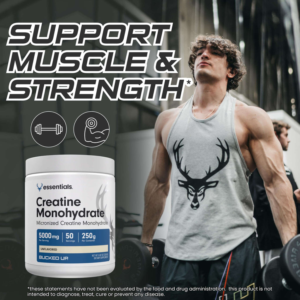 Bucked Up Micronized Creatine - Unflavored Power Boost - Healthcare by Handbags Specialist Headquarter | Available at Handbags Specialist Headquarter