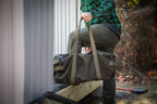 Waxed Canvas Military Duffle Bag, Olive Green