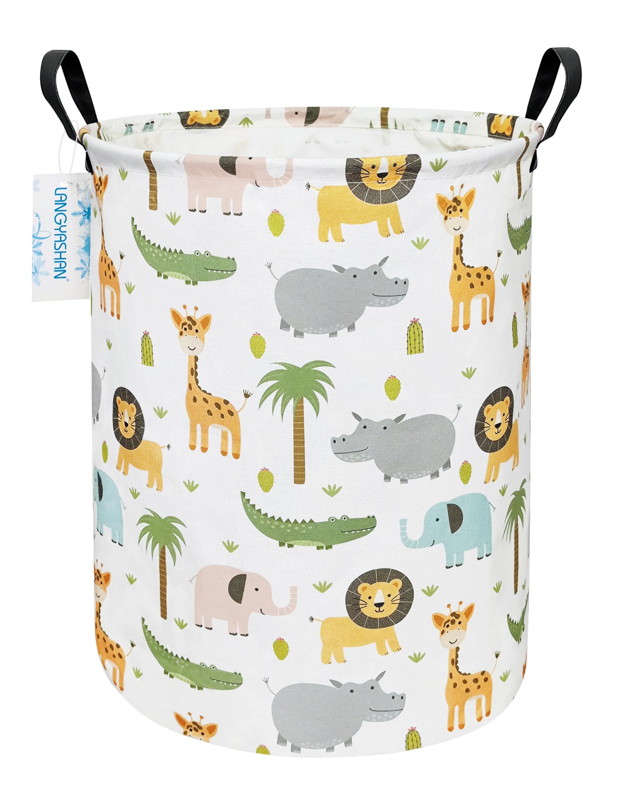 Collapsible Canvas Hamper by LANGYASHAN - Laundry Baskets by Handbags Specialist Headquarter | Available at Handbags Specialist Headquarter